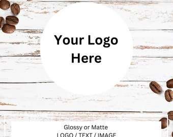 Custom Logo Stickers, Personalized Business Labels, Round Stickers