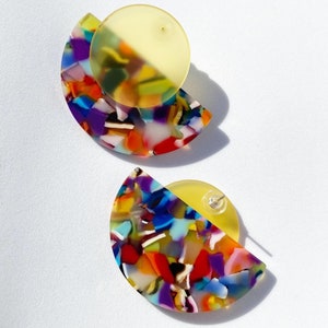 Stocking Stuffers, Red Fuzz Dangle Earrings, Cute Christmas Earrings, Standard gift box for free!