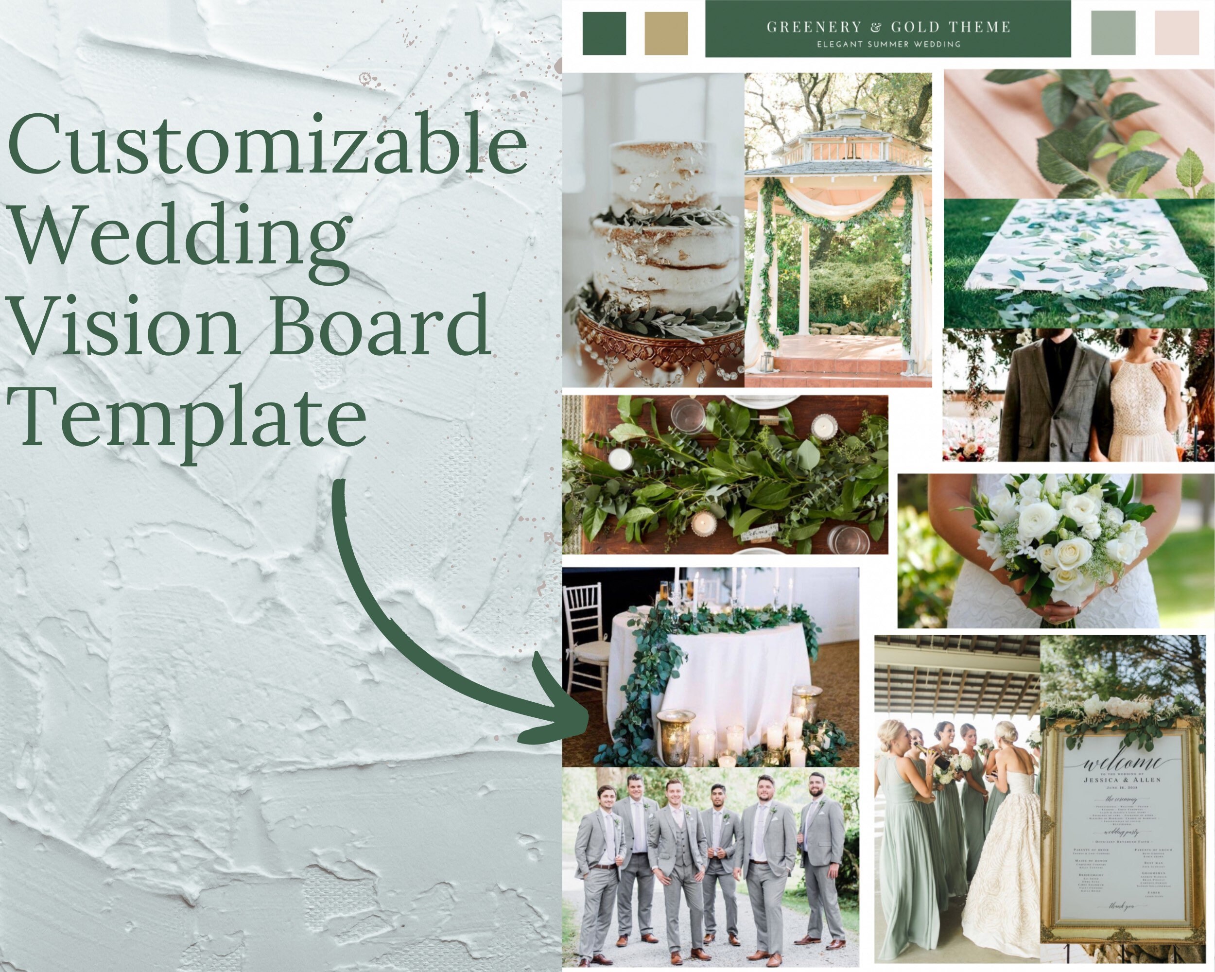 Wedding Vision Board Template