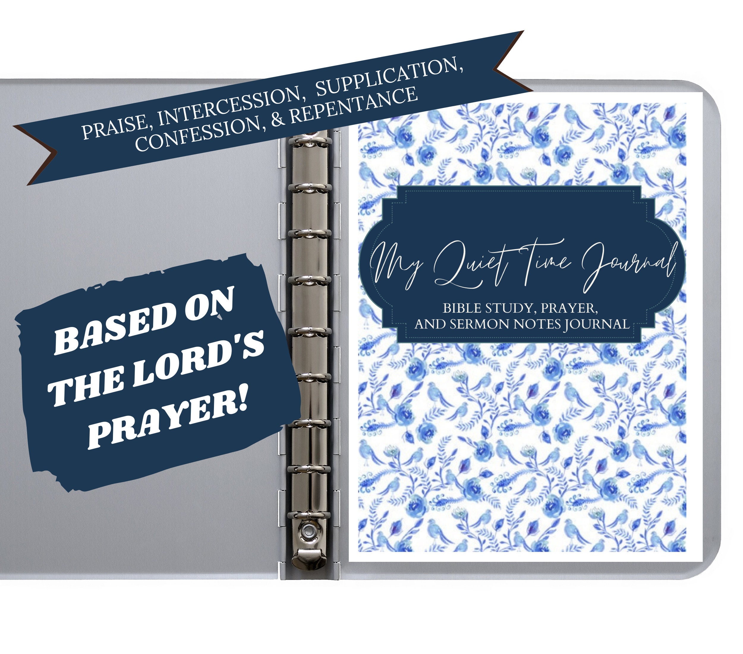 My Quiet Time Journal Template — Printable Prayer, Bible Study ...