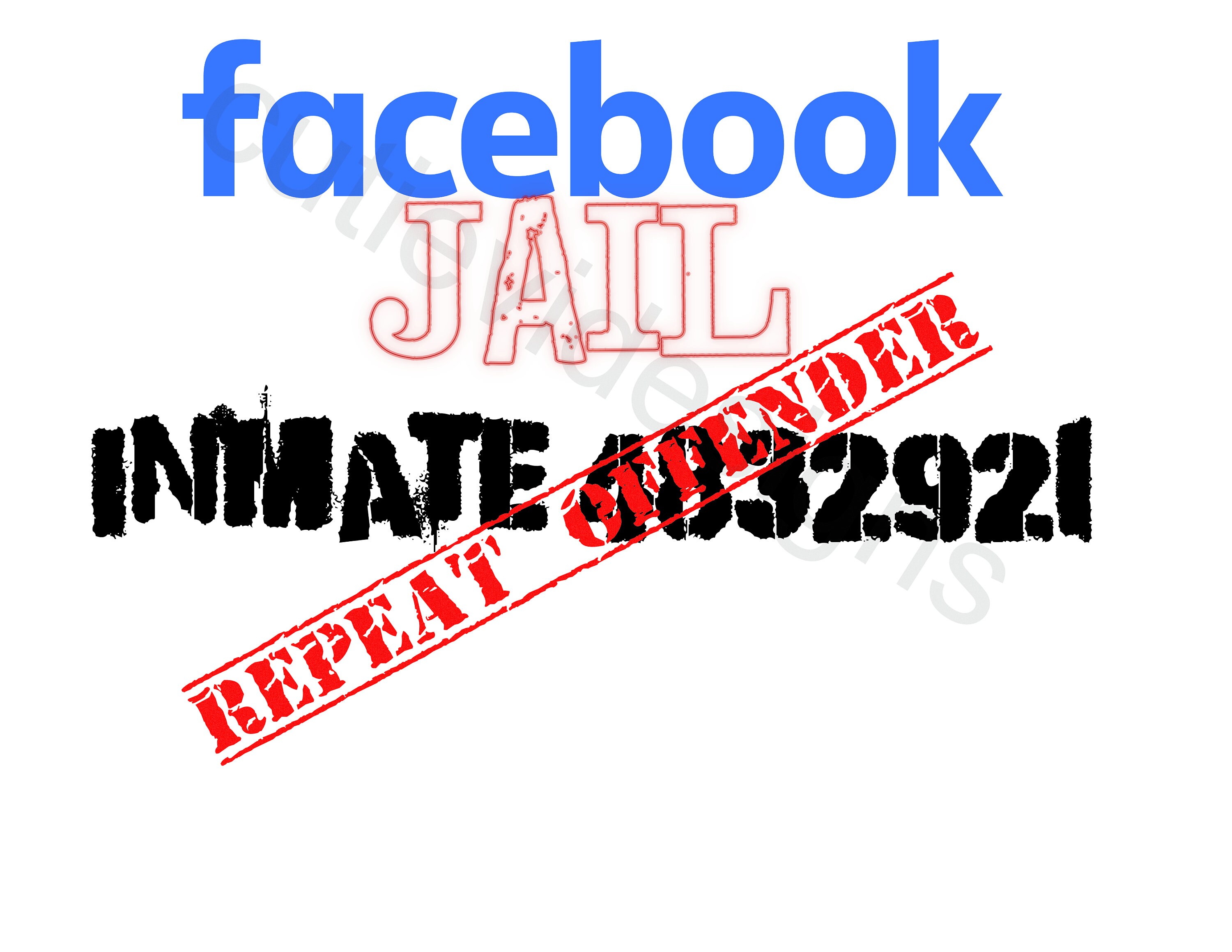 FB Jail / Repeat Offender / Funny image for sublimation | Etsy