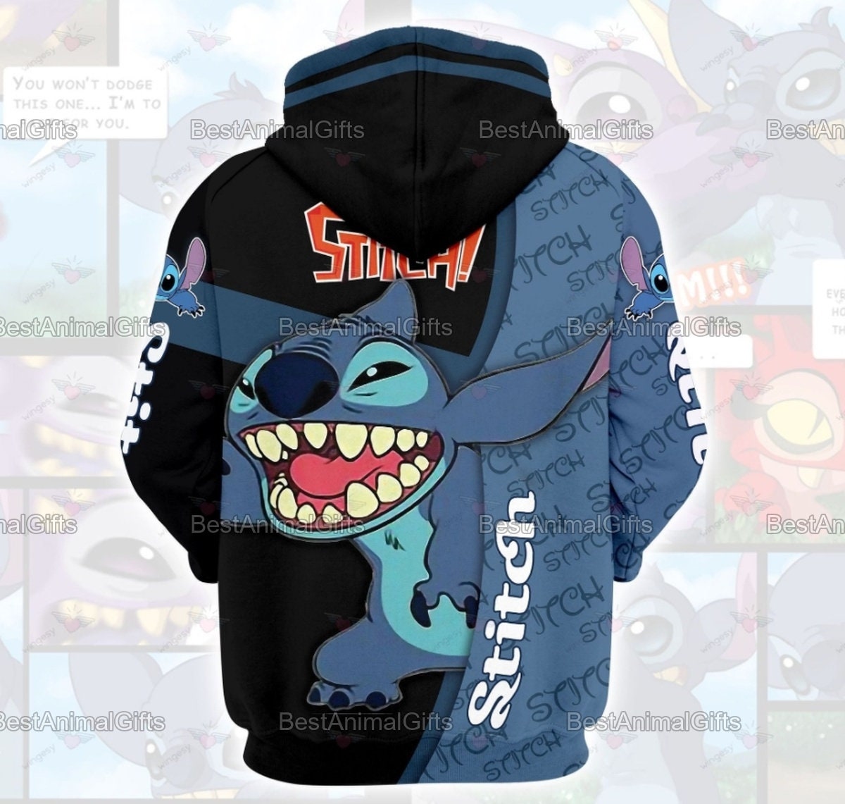 Stitch Movie Hoodie 3D Gift For Men For Women Stitch Hoodie Etsy