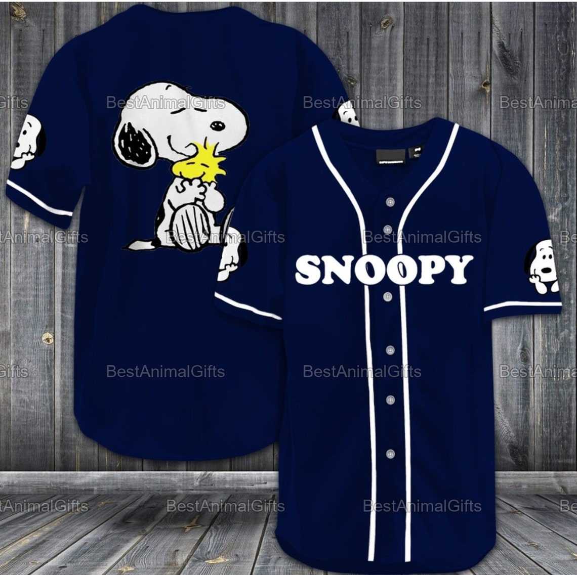 Collection Snoopy Cute Movie Baseball Shirt Snoopy Lovers Etsy