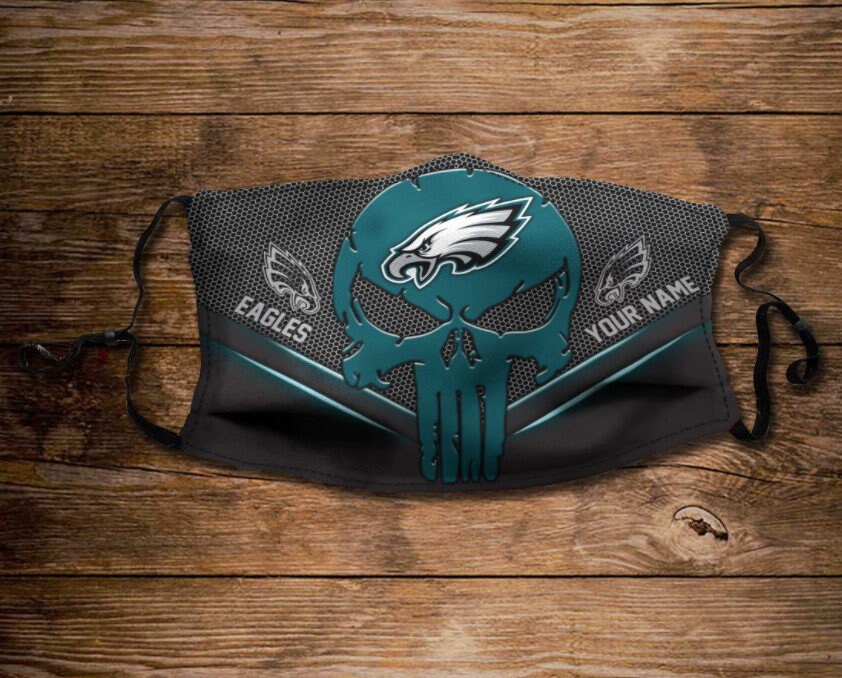 Punisher Philadelphia Eagles Face Mask 100 Cotton Mask Etsy