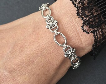 Pulsera gótica de acero inoxidable: Joyería grunge gótica punk Y2K (Reino Unido)