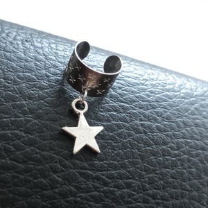 Ear Cuff No Piercing. Star Clip On Earring - Upper Lobe. Grunge Jewelry. Goth, Whimsigoth, Dark Academia, Gothic, Witchy Jewellery Gift. UK