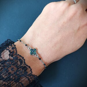 Gothic Abalone Star Bracelet. Whimsical, Y2K Grunge Jewelry image 12