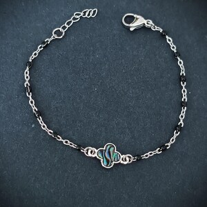 Gothic Abalone Star Bracelet. Whimsical, Y2K Grunge Jewelry image 13