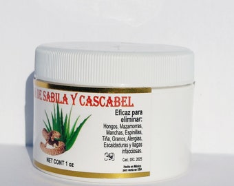 Crema De  Cascabel  y Sabila crema de vivora 2 oz. Hongos Manchas Tiña Granos Llaga