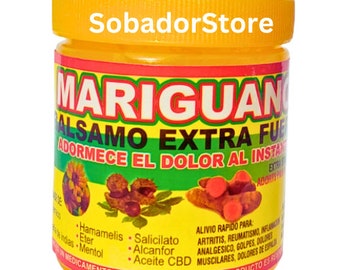 Gel Mariguanol Reforzado 5 oz. Bálsamo Extra Fuerte Contra el Dolor