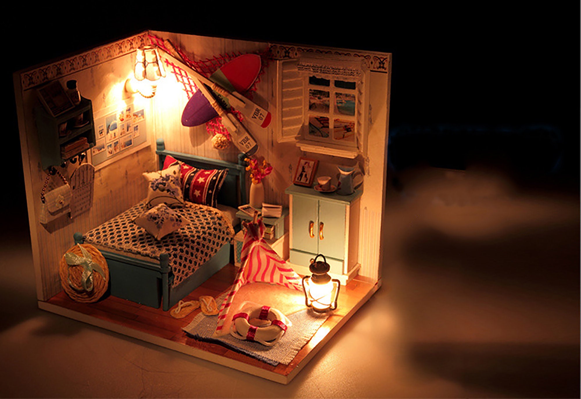 Miniature Seaside House DIY Miniature House Model Kits Etsy