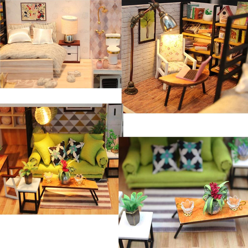 DIY Miniature House Model Kit for Adults to Build Handmade Etsy Canada