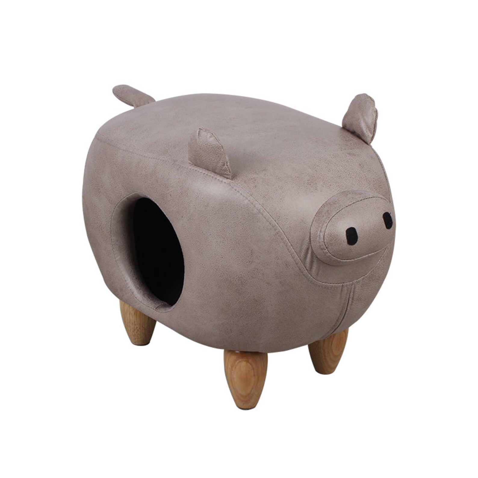 Dual Function Animal Wood Stool/cat House Nursery Decoration Etsy