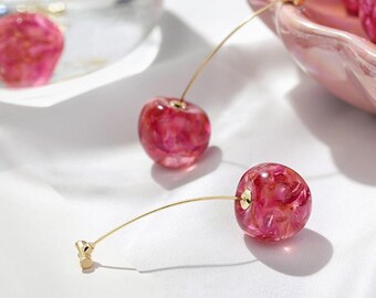 Cherry Dangle Drop Earrings