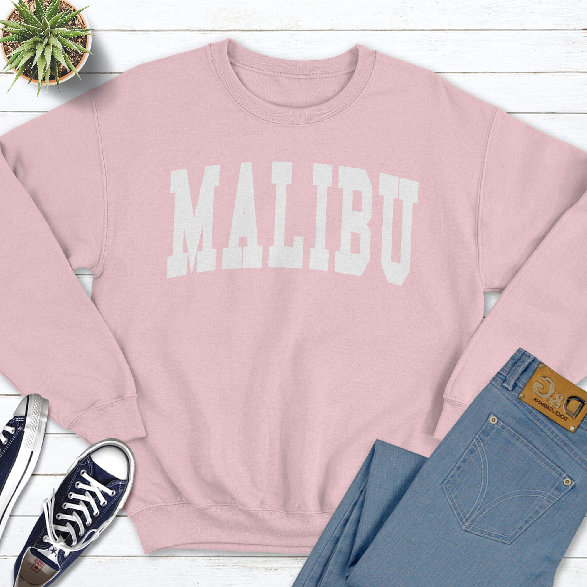 Malibu sweatshirt Malibu Summer Sweatshirt California Summer | Etsy