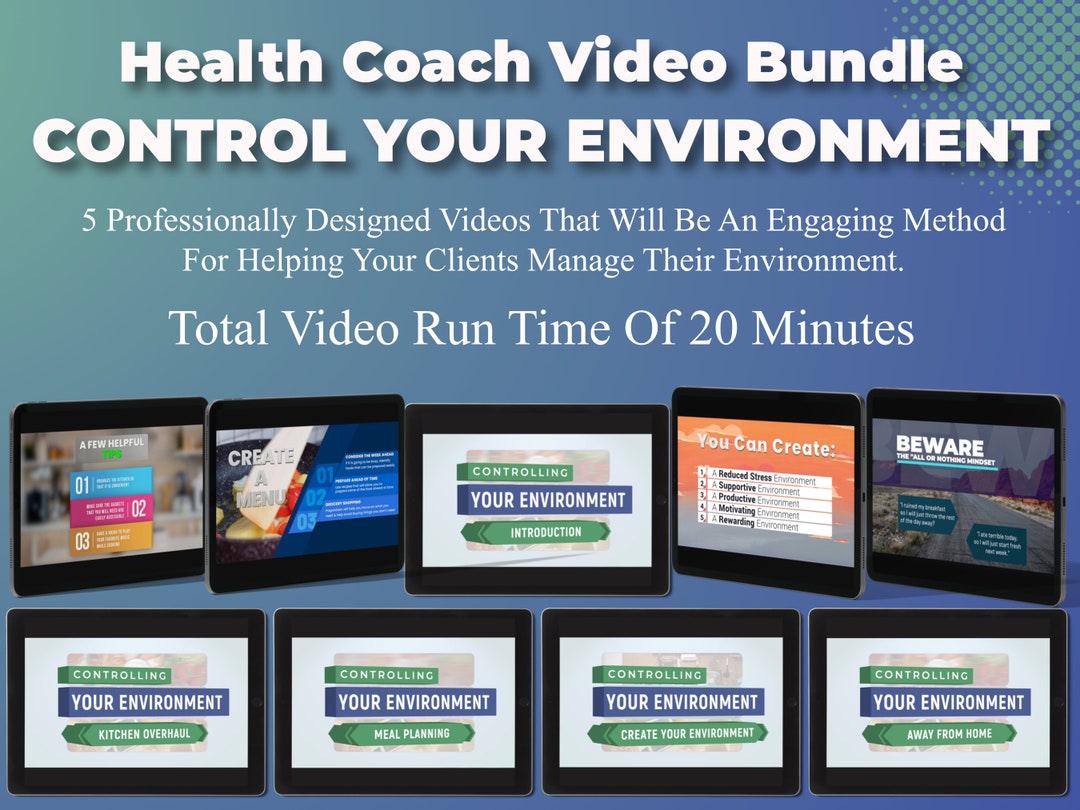 Controlling Your Environment Client Education Video Bundle Etsy