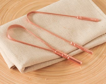 Copper Tongue Scrapers SET OF 2