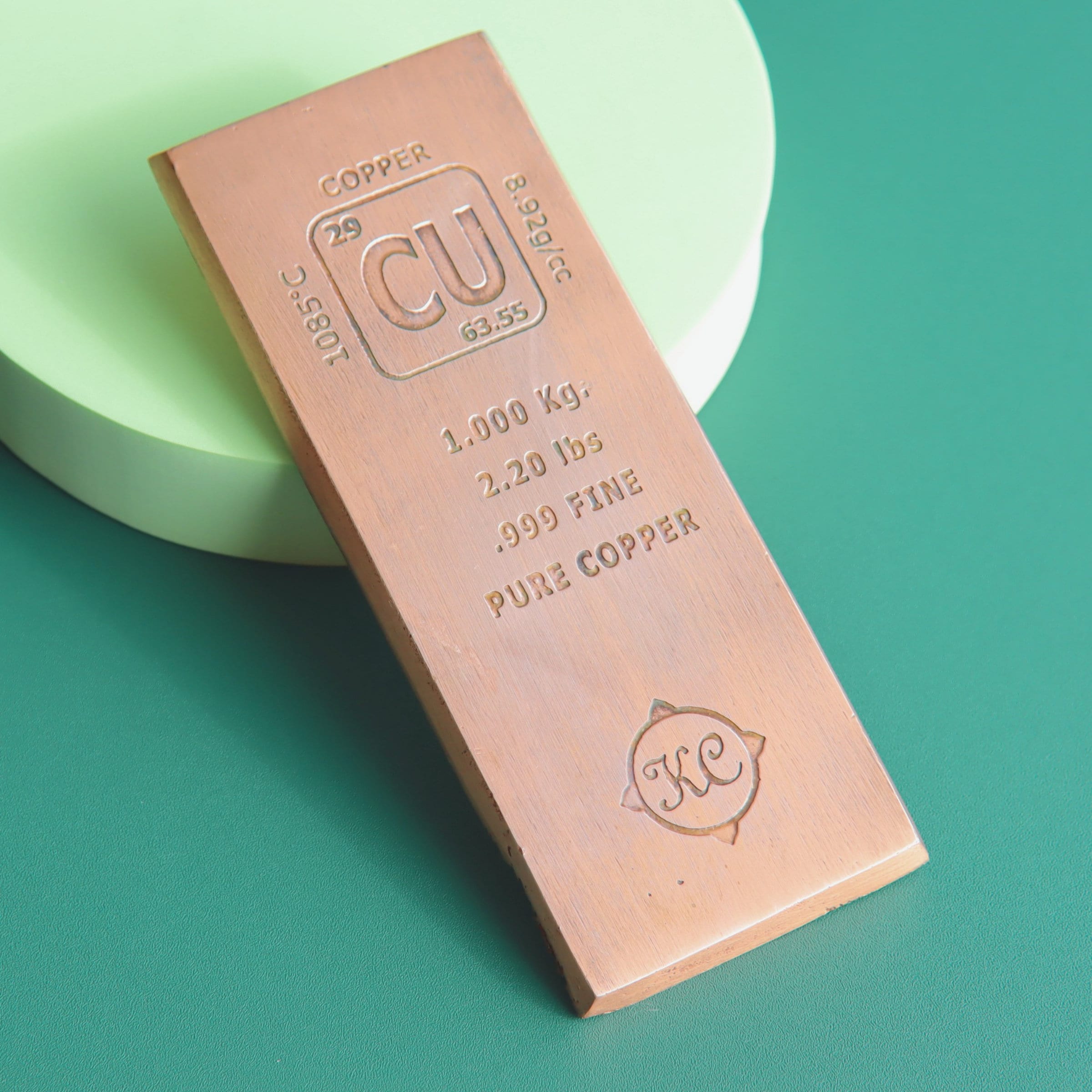 Pure Copper Bar Periodic Table Element Design 2 Sizes Etsy