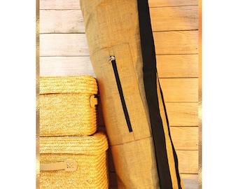 Embroidered Jute Yoga Mat Gear Bags