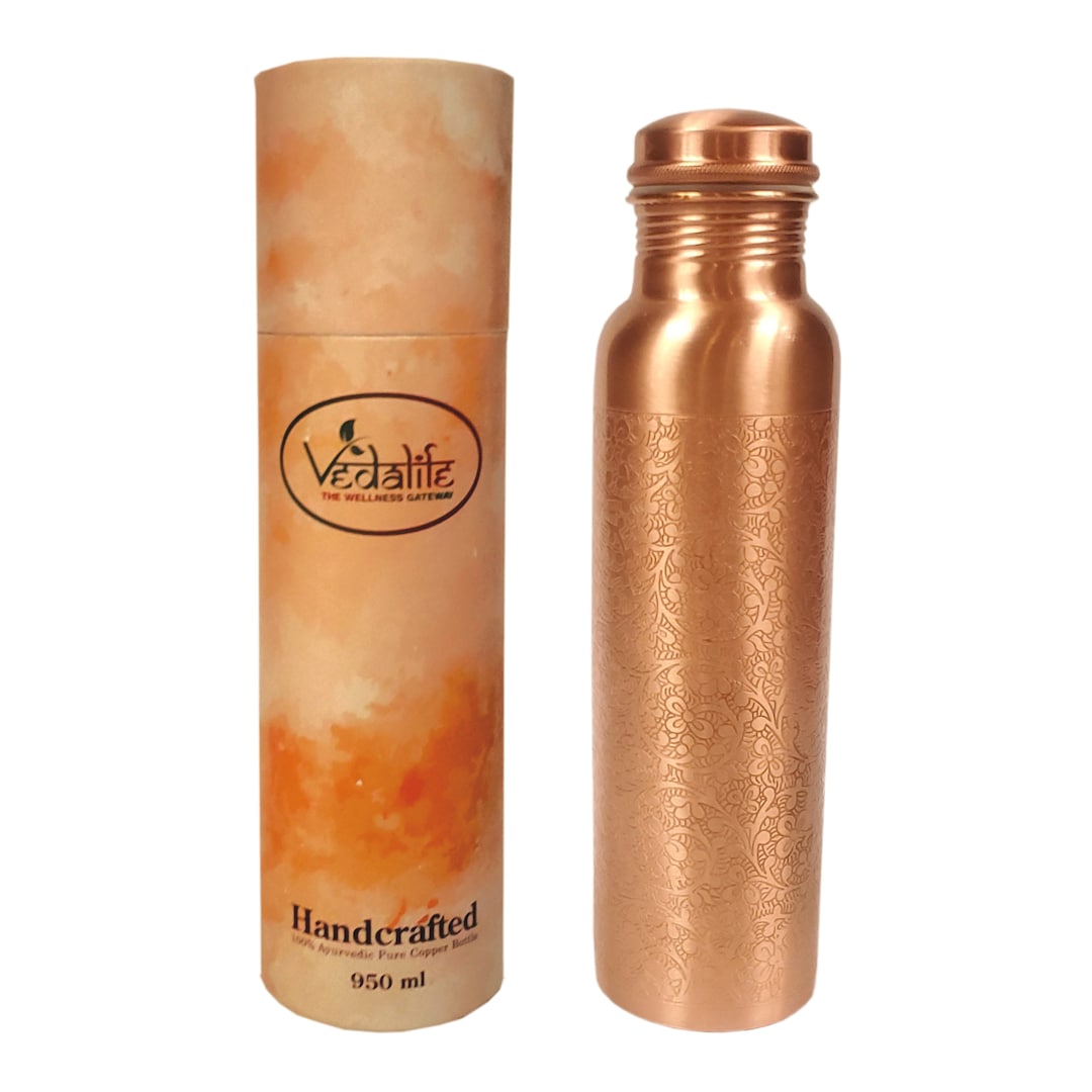 Glass Water Bottle Plain Copper Water Bottle For Yoga, Sports,Health Benefits, 1000 ML At U20b9 400/piece In Moradabad Water Bottle Stainless Steel