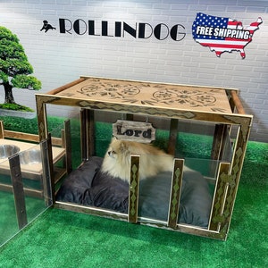 Kostenlose Lieferung Moderne Hundehaus Haustier Bett | Etsy