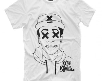 T-shirt Wiz Khalifa Femme Taille M - Hip Hop, Noir En Coton, Occasion Bon état