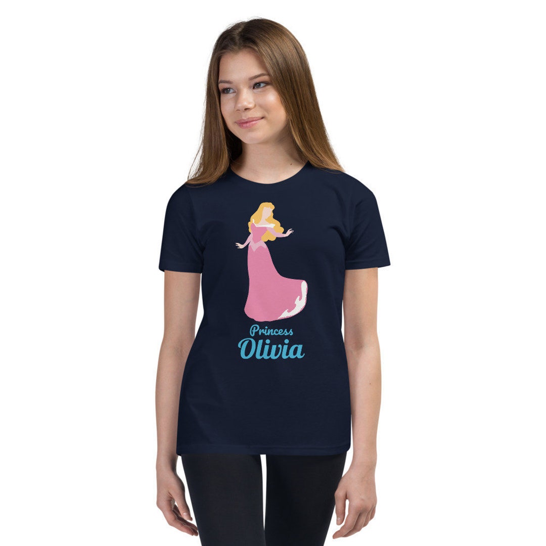 T-shirt Personnalisé Brodé Princesse Belle - Pour 1er Ou 2ème Anniversaire Fille, Prénom, Neuf