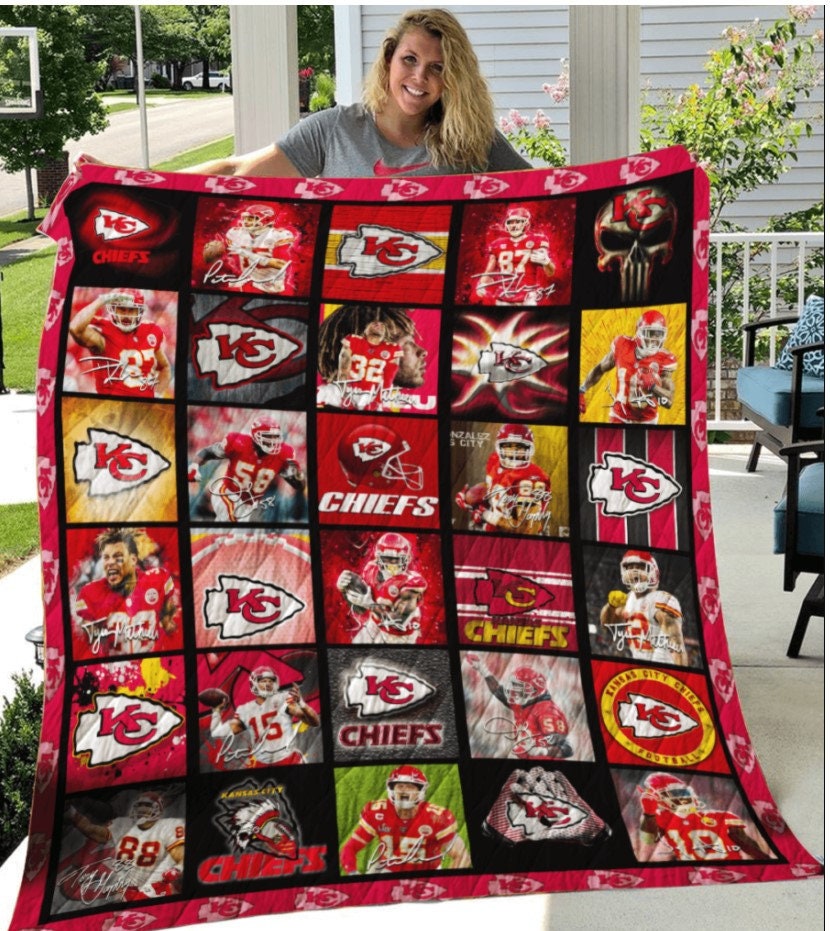 Personalized Kansas City Chiefs Quilt Set Kansas City Chiefs Etsy