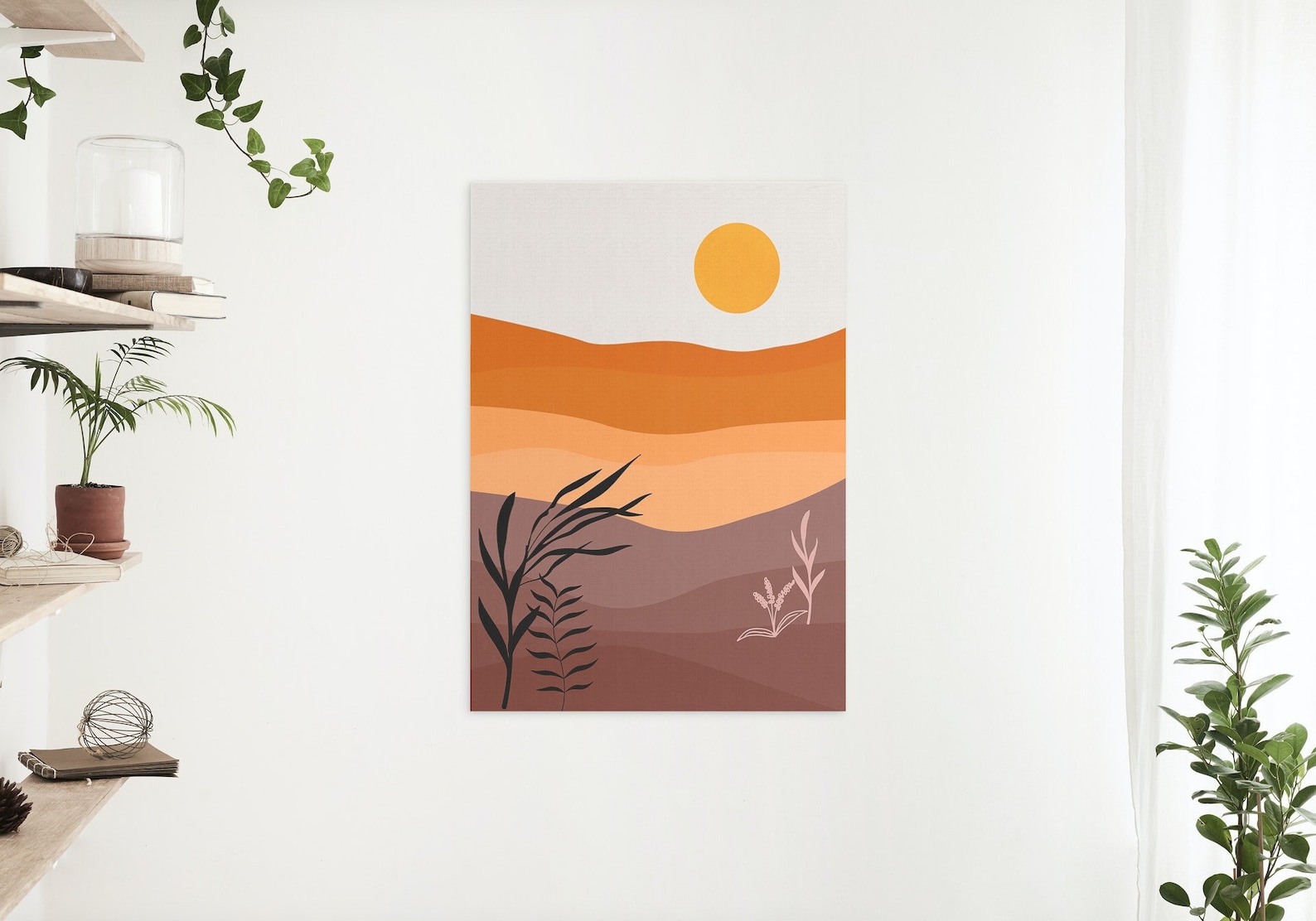 Boho Landscape Wall Art Boho Printable Wall Art Boho Decor Etsy