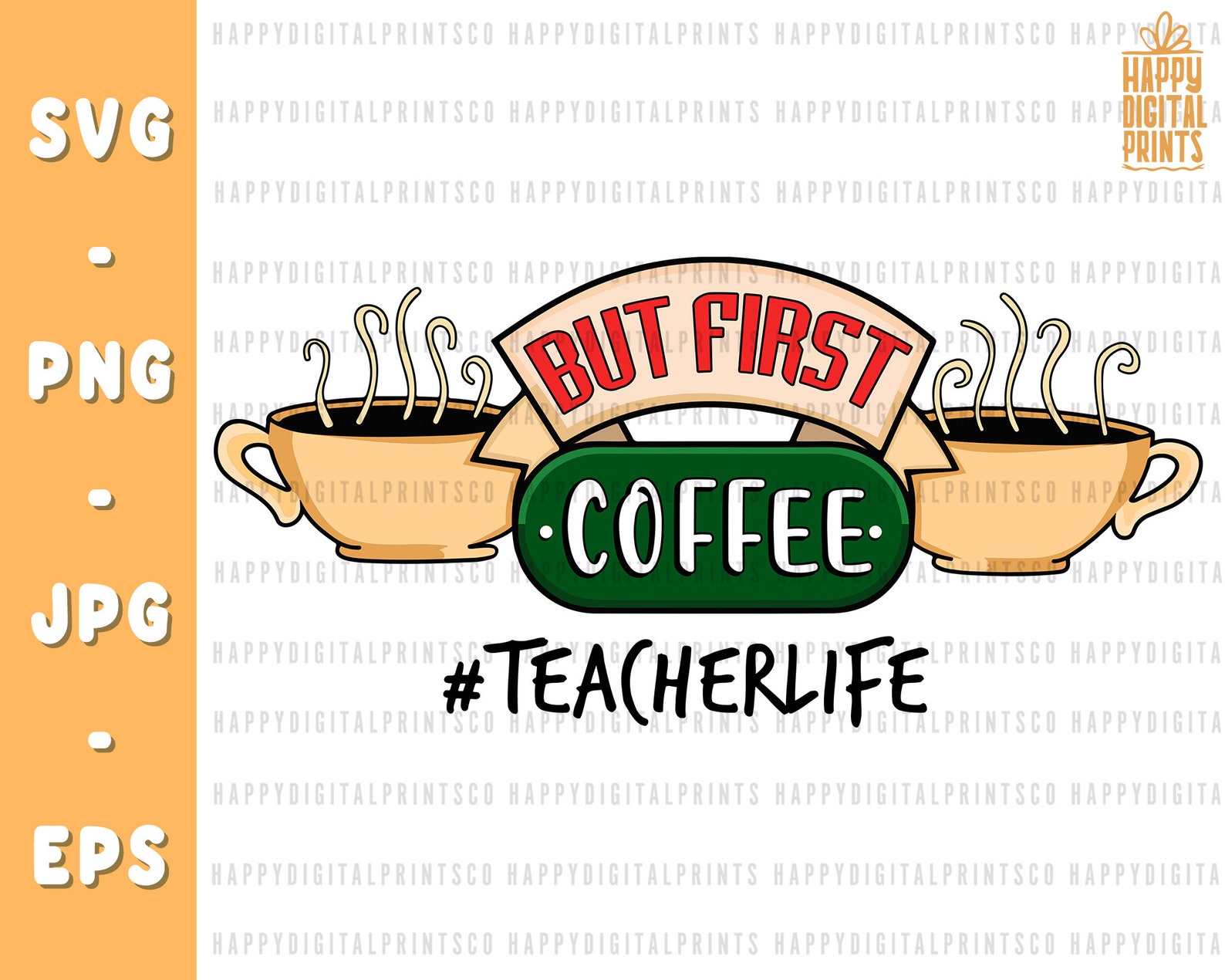 Teacher SVG Teacher Coffee SVG But First Coffee Svg Coffee Etsy