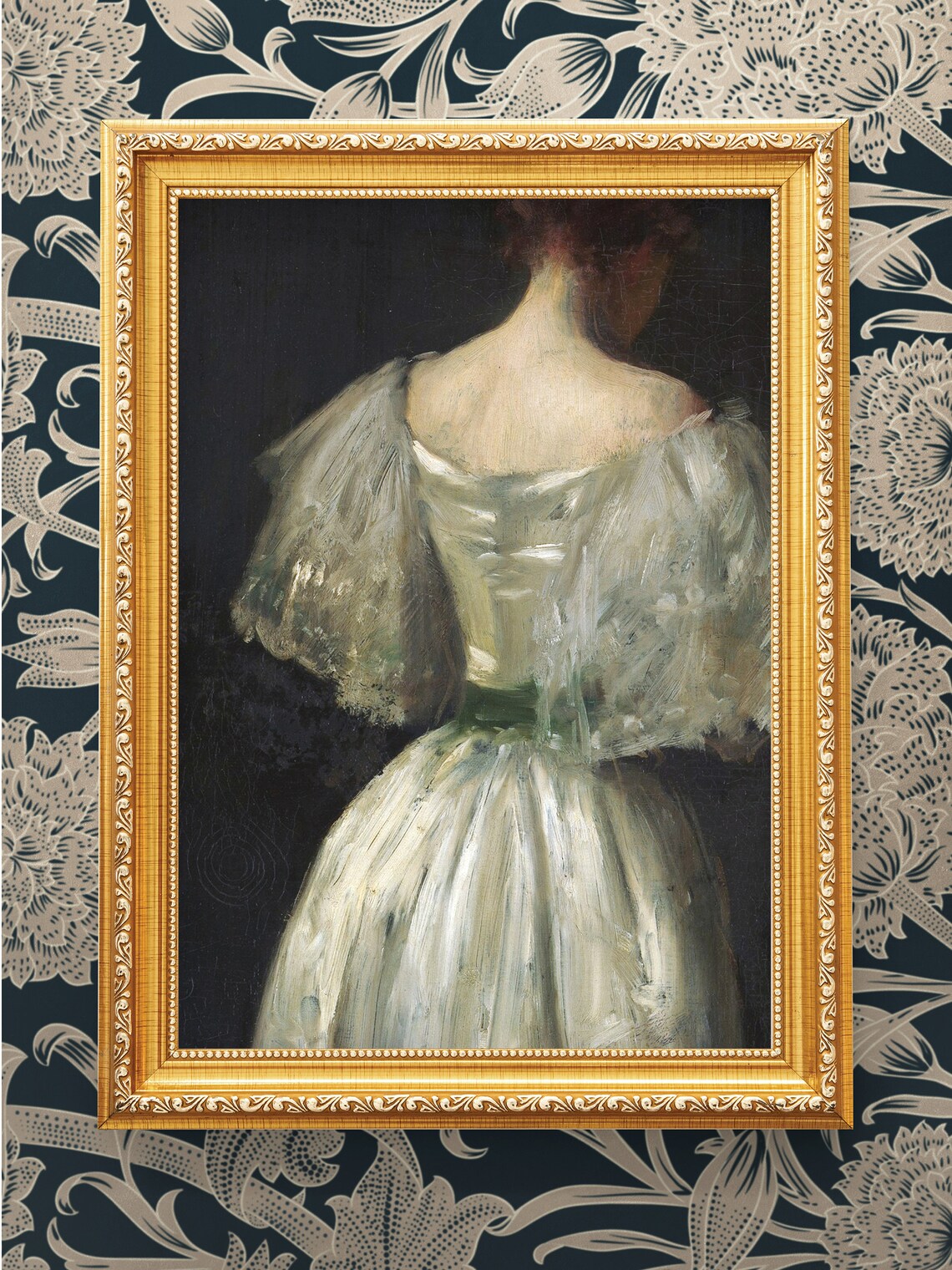 Vintage Victorian Woman Portrait | Moody Dark Toned Vintage Art ...