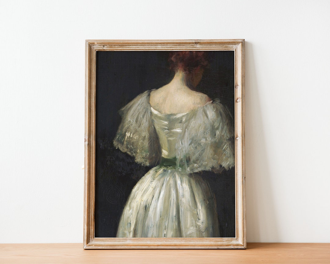 Vintage Victorian Woman Portrait | Moody Dark Toned Vintage Art ...