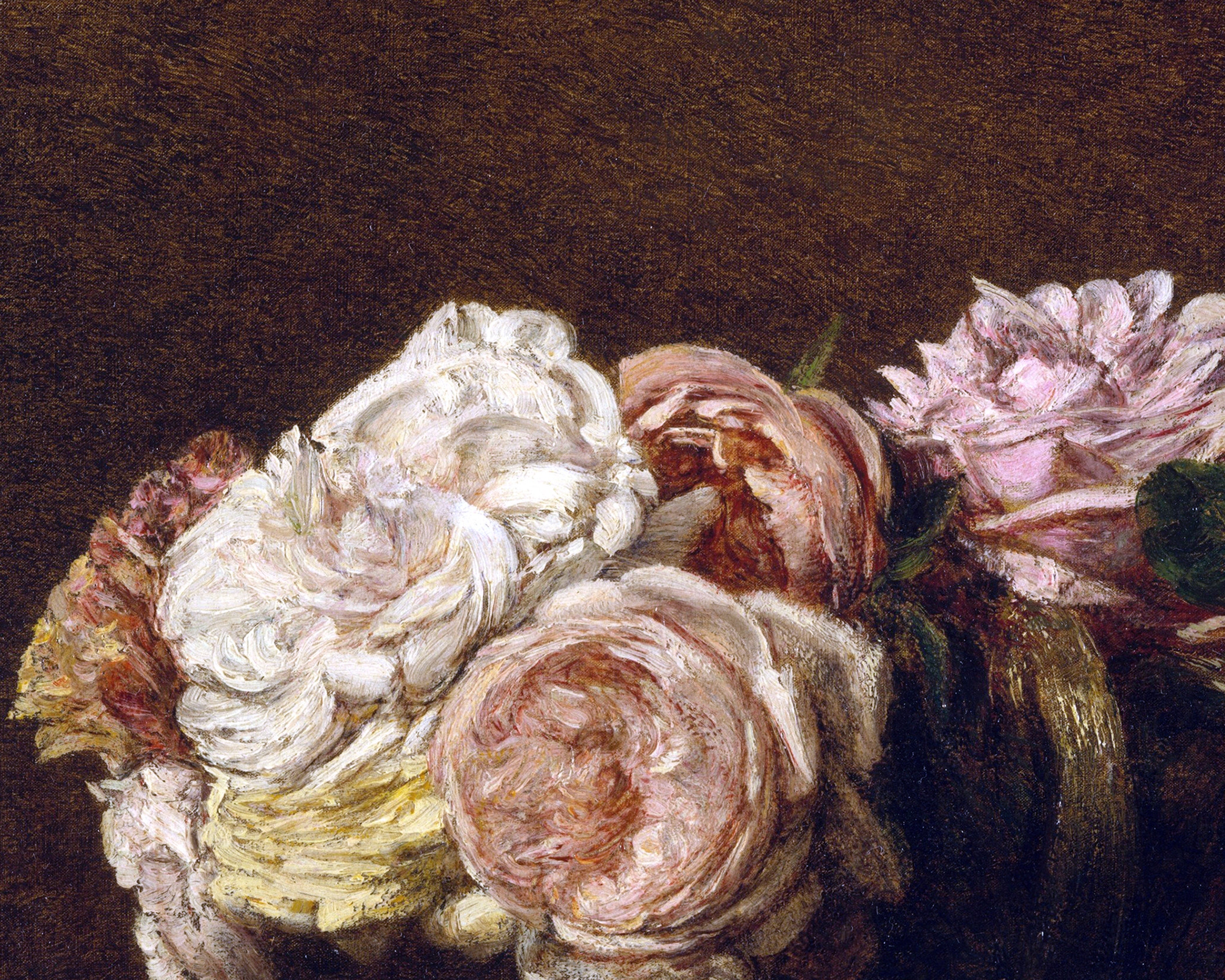 Vintage French Country Cottage Roses Flower Painting | French Antique ...