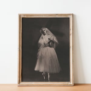 Antique Ballet Print | Vintage Black and White Vintage Ballet Art | *Rare* 1940&#39;s Ballet Photograph | DIGITAL PRINT Wall Art