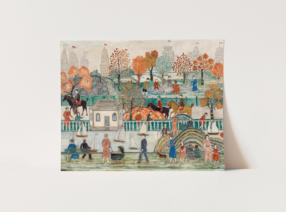 Tirage Argentique Vintage New York Central Park - 30x40 Cm - Circa 1970