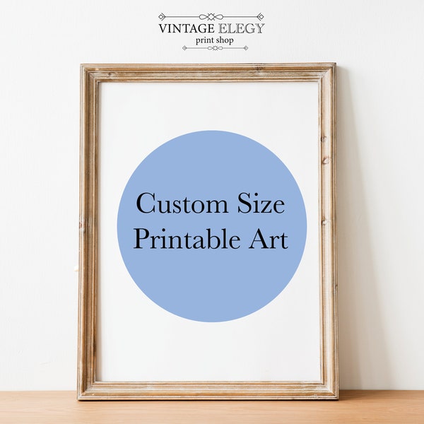 Custom Size - Add on to a Single Print in the Shop