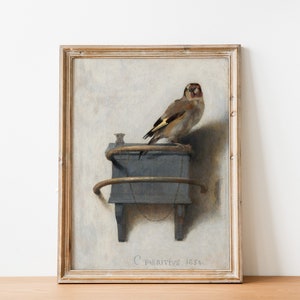 Antique Farmhouse Bird Painting | Gallery Wall Art | DIGITAL PRINT Printable Wall Art