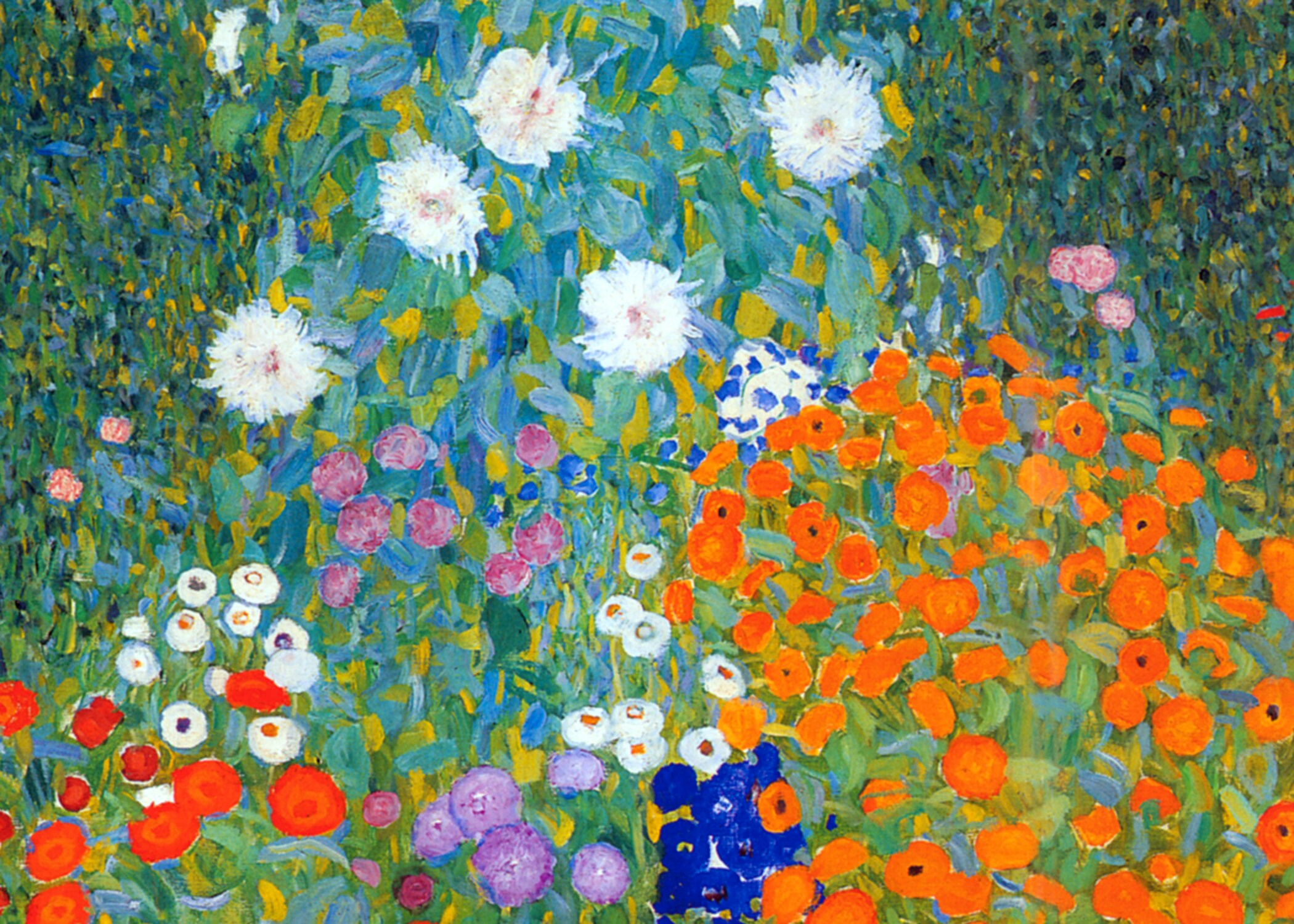 油絵　素晴らしいクリムトの風景画　美術アカデミー学生による完璧模写の本格的油絵 油絵 素晴らしいクリムトの風景画 美術アカデミー学生による完璧模写の