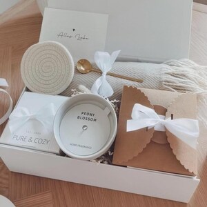 Geschenkbox ~ Muttertag ~ Weihnachtsgeschenk ~ Geburtstagsgeschenk ~ Geschenk Frau ~ Skandi Deko ~ Raumduft ~ Koralle ~ Deko ~ Kerzen Box
