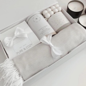 Geschenkbox ~ Weihnachtsgeschenk ~ Geburtstagsgeschenk ~ Geschenk Frau ~ Skandi Deko ~ Raumduft ~ Kaffee ~ Tee ~ Kuschel Set ~ Kerzen Box