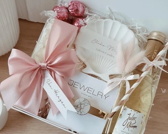 Geschenk Box Valentinstag | rosé gold | Ostern | Beste Freundin | Muttertag | Weihnachten | Set | Geschenkkorb | Duftkerze | Haarspange