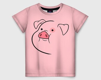 Gravity Falls Waddles Kids T-Shirt, Toddler T-Shirt, Kid TShirt, Kid Gift, Toddler Gift, Kid Birthday, Toddler Birthday