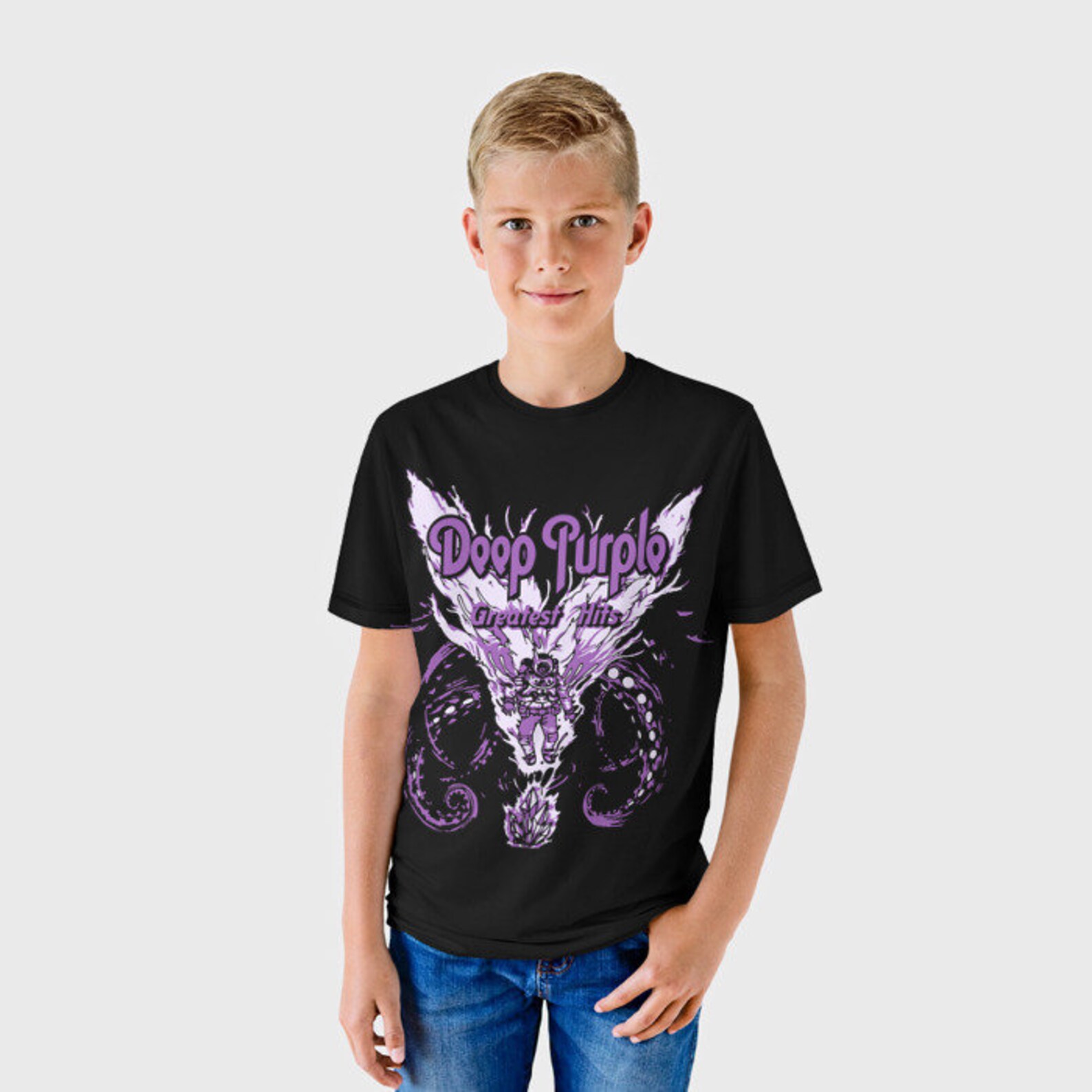 Deep Purple Cool Kids TShirt Toddler TShirt Kid TShirt Etsy