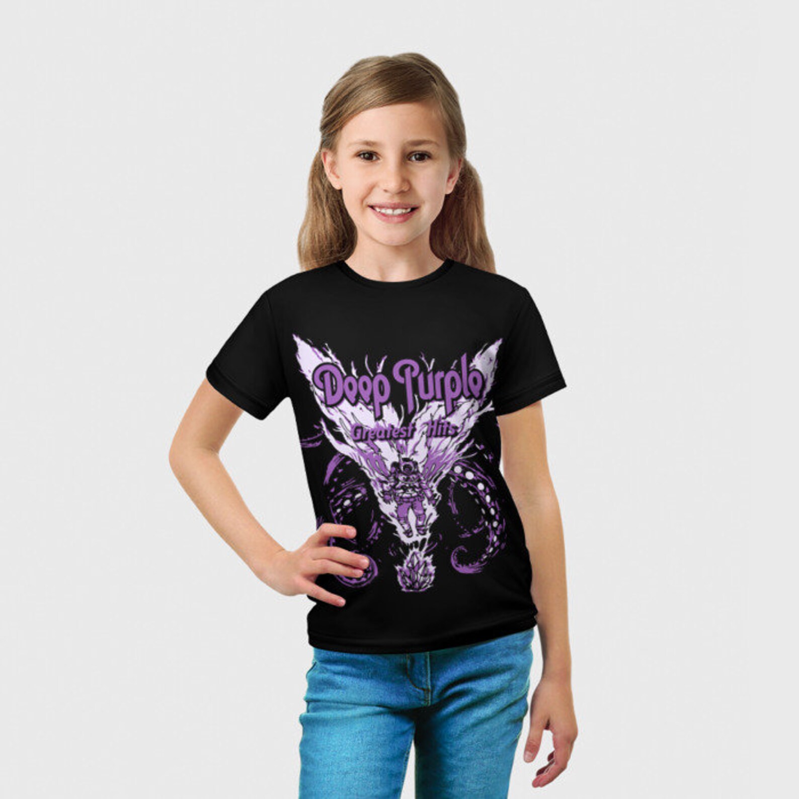 Deep Purple Cool Kids TShirt Toddler TShirt Kid TShirt Etsy