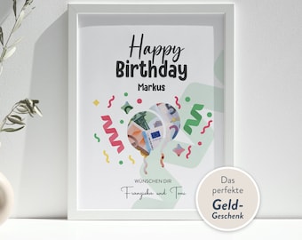 Money gift - balloon - The perfect money gift for birthdays // Happy Birthday Gift