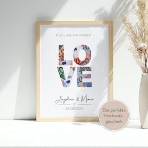 Money gift for the wedding - LOVE - The perfect wedding gift for the bride and groom