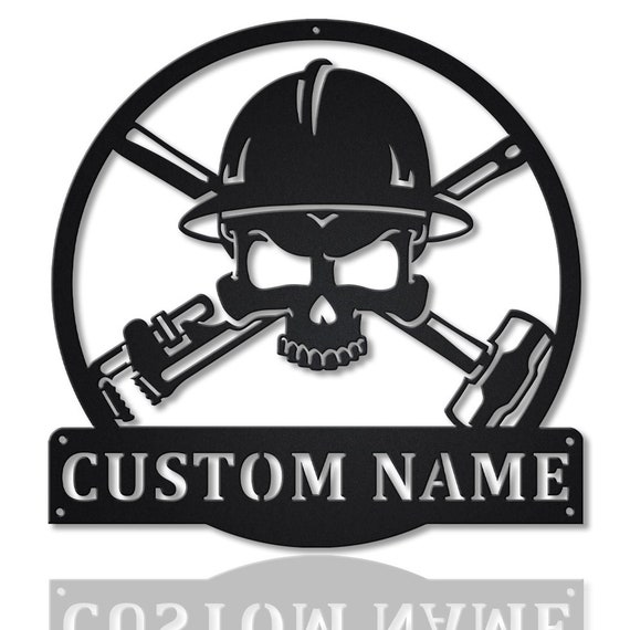 Personalized Oil Field Roughneck Skull 