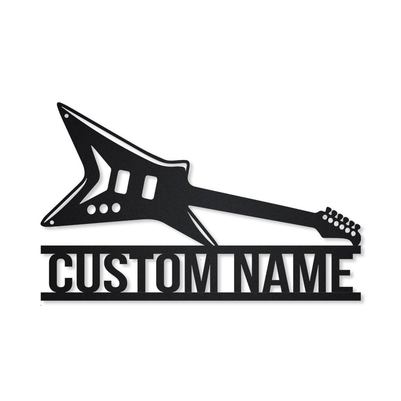 Personalized Heavy Metal Guitar Metal Sign Art Heavy Metal Etsy