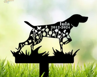 German Shorthaired Pointers Dog Sign Dog Memorial Stake, Metal Stake, Sympathy Sign, Pet Grave Marker, Remembrance Stake,  Pet Memorial Gift