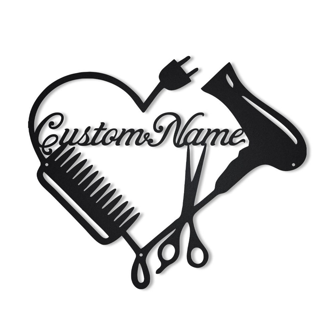 Custom Hair Dresser Heart Metal Sign Art Personalized Hair - Etsy UK Custom Hair Dresser Heart Metal Sign Art Personalized Hair - Etsy UK